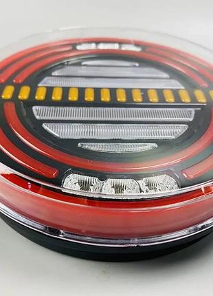 Комплект круглих задніх led-ліхтарів drl 12–24v ip67, комплект 2 шт.