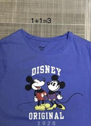 Primark disney💙жіночий одяг/блакитно-фіолетова футболка💛38/м/46