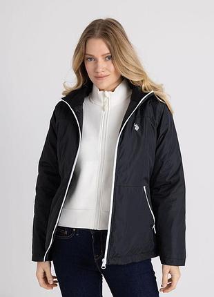 Ветровка с капюшоном женская u.s. polo assn (22543866247) l черная