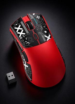 Мишка ігрова бездротова attack shark r1 red