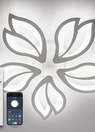 Люстра светодиодная luminaria astra 80w 5f white с пультом ду