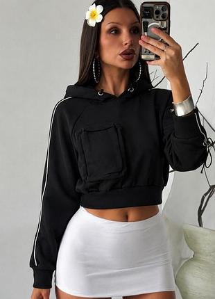 Худі з накладними карманами boohoo