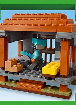 Конструктор lego minecraft аванпост разбойников и опустошитель 665 деталей (21278) 2