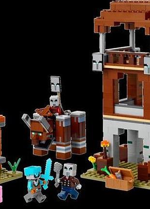 Конструктор lego minecraft аванпост разбойников и опустошитель 665 деталей (21278) 6
