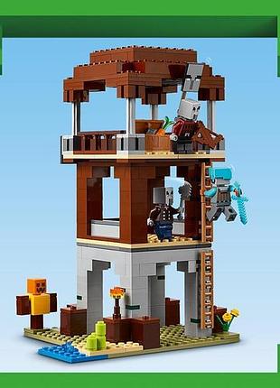 Конструктор lego minecraft аванпост разбойников и опустошитель 665 деталей (21278) 8