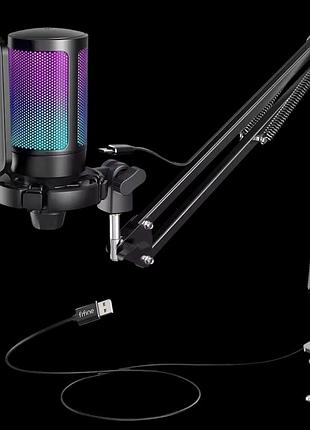 Микрофон конденсаторный fifine a6t usb с кронштейном black