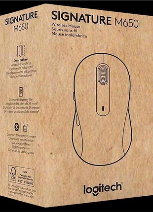 Мышка logitech m650 graphite 3