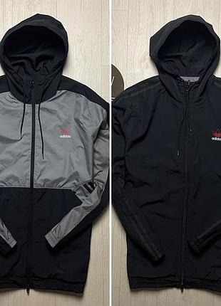 Мужская двохсторонняя куртка adidas, размер l