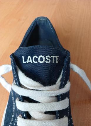 🐊 синие кеды lacoste 5