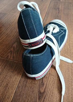 🐊 синие кеды lacoste 3
