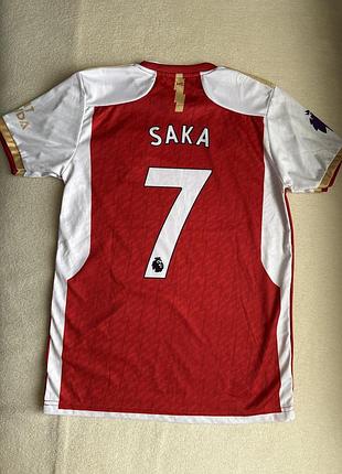 Футбольна футболка arsenal сезону 2022/23 saka 7 на 12-13 років