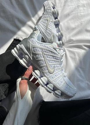 Стильные женские кроссовки nike shox tl white