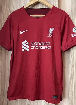 Футбольна футболка чоловіча nike liverpool червоного кольору розмір м