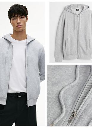 H&m мужская худи grey 2
