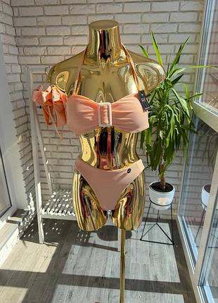 Купальник роздільний бандо від hunkemoller riviera висока посадка