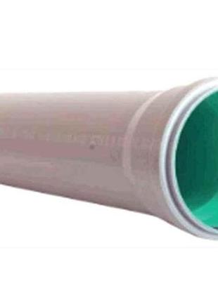 Труба пп d=110 l=3м(2,7мм) трехслый зеленый тм instalplast