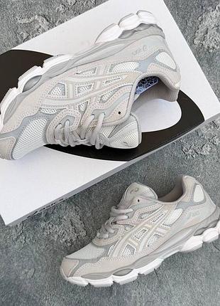 Asics gel-nyc cream cloud grey✅