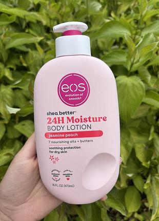 Зволожуючий лосьйон для тіла eos jasmine peach 24h moisture body lotion 473 мл