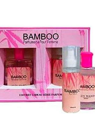 Набор подарочный д/женщин (т/водадезод) bamboo тм alex maro