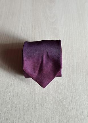Шовкова краватка olymp handmade 100% silk бордова галстук оригінал