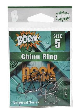 Крючок для мирной рыбы chinu ring no5 (10 шт/уп) (bn) тм boom