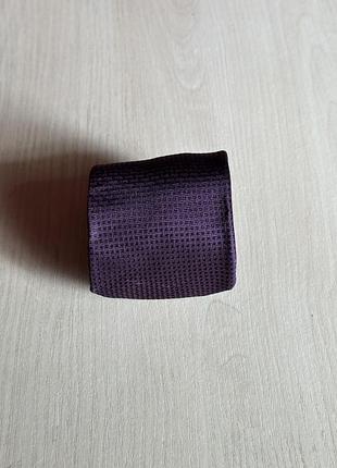 Шовкова краватка eterna excellent blackline 100% silk фіолетова оригінал
