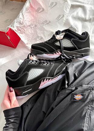 Стильные женские кроссовки jordan 5 retro low dongdan