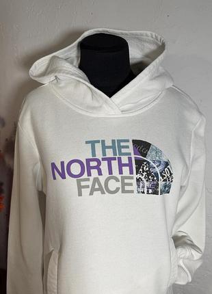 Підлідкоаа біла худі з капюшоном the north face для дівчат, розмір l, 14-16 років