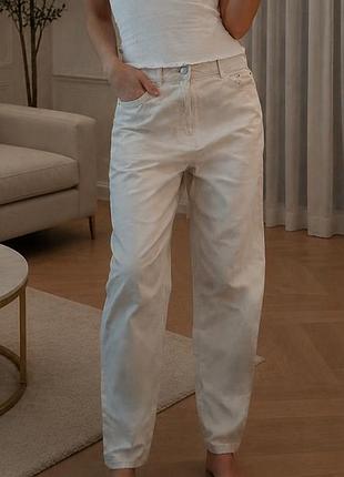 Білі джинси mom fit f&f 100% бавовна, розмір m