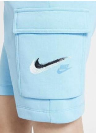 Дитячі флісові шорти карго від nike на 4-5 років.