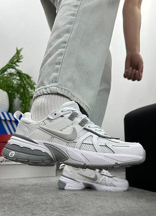 ✔️ nike v2k runtekk white silver 7