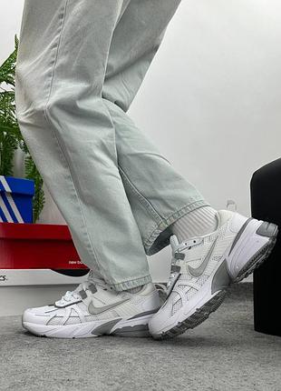 ✔️ nike v2k runtekk white silver 2