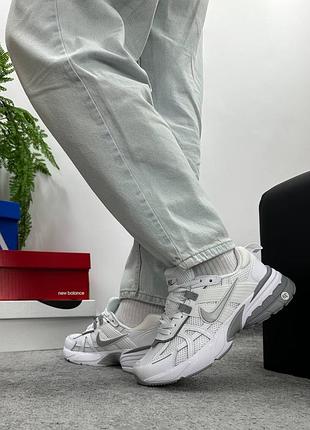 ✔️ nike v2k runtekk white silver 3