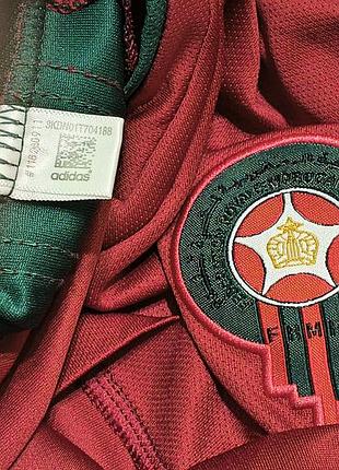 Vintage 2018 г. -adidas morocco - футболка спортивная фанатская винтажная сб. марокко- l