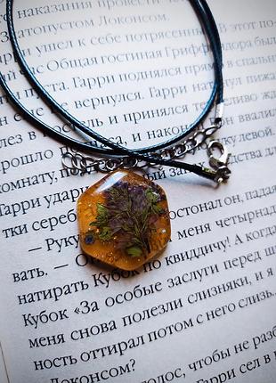 Украшения кулон с эпоксидной смолы прикраси з епоксидной смоли цветы квіти ручной работы