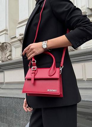 Жіноча сумка jacquemus le chiquito moyen boucle червона