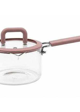 Ковш кухонный с боросиликатного скла handled glass pot 1.8 л (1060)