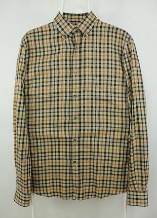 Винтажная рубашка daks plaid patterned shirt men's