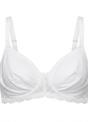 Бюстгальтер на підкладці з мереживом для жінки esmara lycra® bdo102168 85g білий
