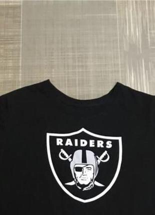 Nike💙чоловіча чорна футболка з написом raiders💛розмір 42/xl/50 чоловічий одяг