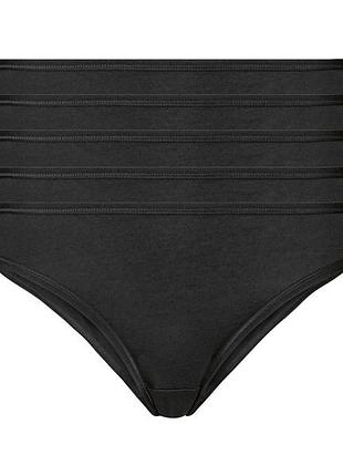 Трусики-сліп набір 5 шт. бавовняні для жінки esmara lycra® 381922_499680_468604 l чорний