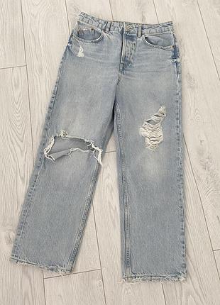 Джинси zara з рваностями