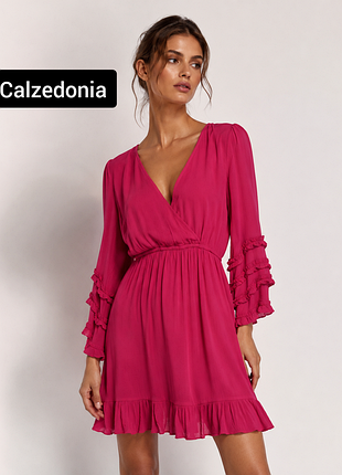 Платье женское мини малинового цвета от бренда calzedonia s