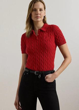 Жіноче вʼязане поло від бренду lauren ralph lauren