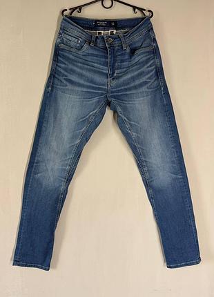 Чоловічі брендові джинси tom tailor regular tapered (розмір w31 / l32) — сині