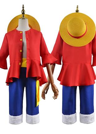 Костюм манкі де луффі "ванпі" "one piece" abc (120-130 см)