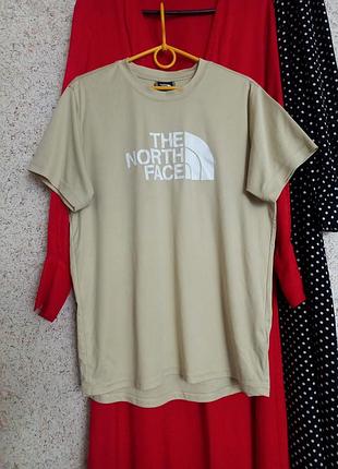 Спортивна футболка the north face напис принт