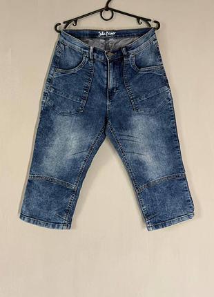 Женские джинсовые капри бриджи john baner jeanswear (размер m / 38) - синие укороченные джинсы