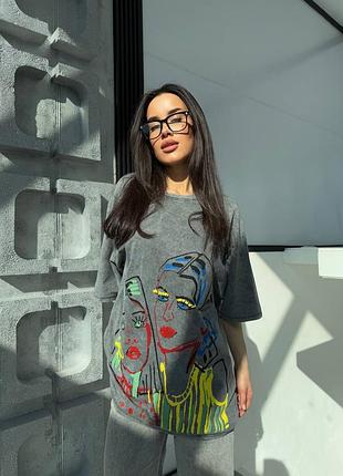 Футболка оверсайз принт