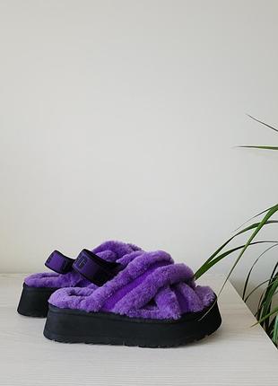 Сандалі шльопанці хутряні оригінал ugg рр.37 - 37.5